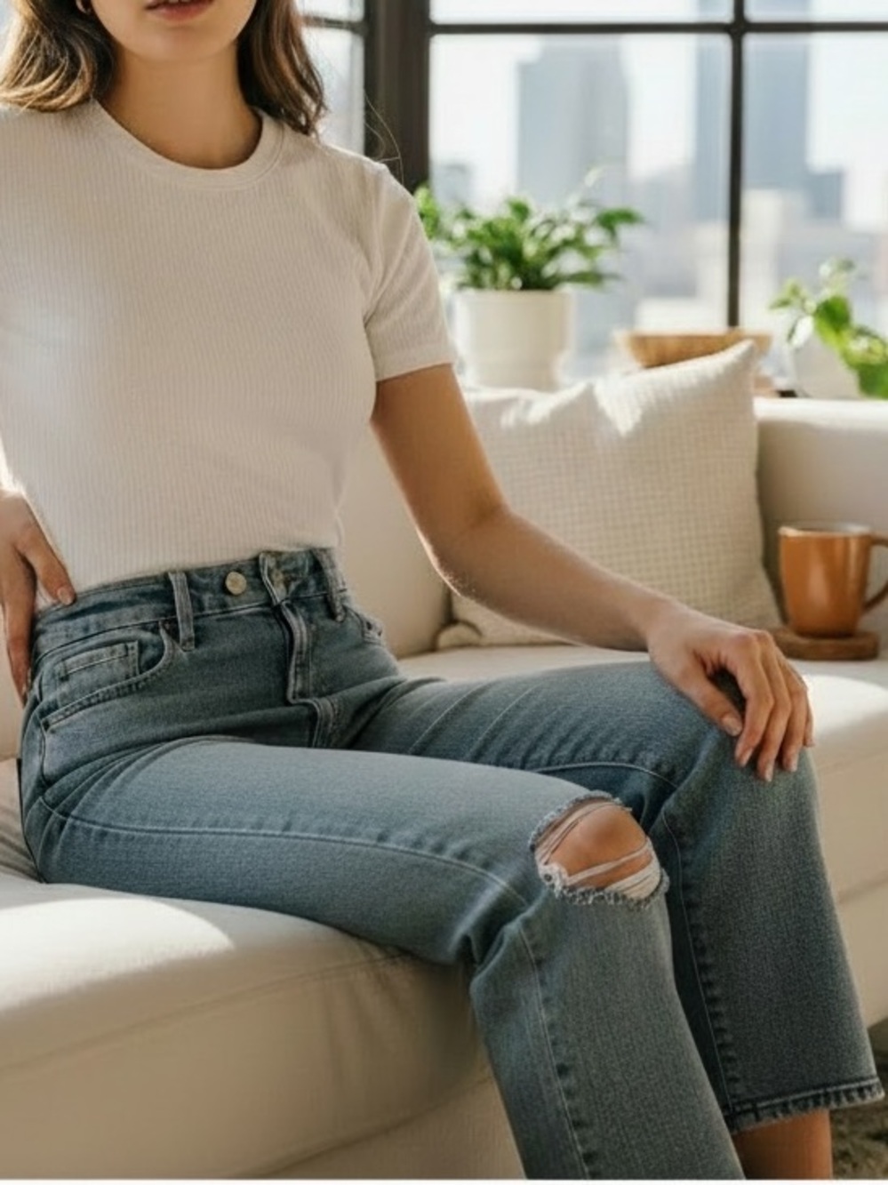 Express ’90s Slim Super High Rise Ultra Hyper Stretch Jeans